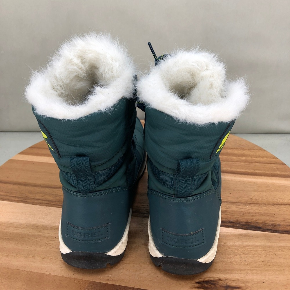 Sorel Whitney Short Lace Waterproof Winter Boots Teal NL2776-375 Womens Size 8.5 - Picture 4 of 8